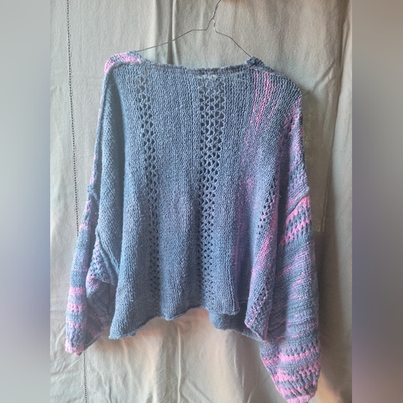 Free People Amethyst Sweater in Blue Combo (XS) - Picture 4 of 8